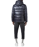 Marc New York Men's Gotham Super Wet Cire Puffer with Grossgrain Trim