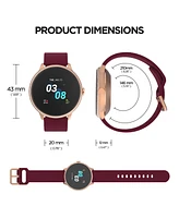 iTouch Women's Sport 3 Rose Gold-Tone Mesh Strap Fitness Tracker Smartwatch, 45mm