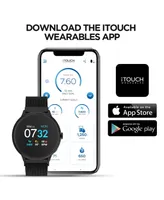 Sport 3 Unisex Touchscreen Smartwatch: Silver Case with White Strap 45mm
