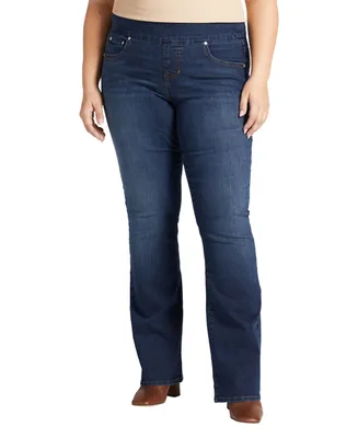 Jag Plus Paley Mid Rise Bootcut Pull-On Jeans