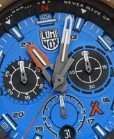 Luminox Men's Swiss Chronograph Bear Grylls Survival Eco Master Series Strap Watch 45mm