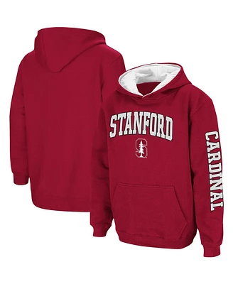 Youth Boys Colosseum Cardinal Stanford Cardinal 2-Hit Team Pullover Hoodie