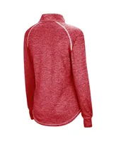 Women's Colosseum Wisconsin Badgers Bikram Quarter-zip Pullover Jacket