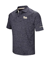 Men's Colosseum Navy Pitt Panthers Down Swing Polo Shirt