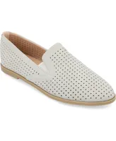 Journee Collection Women's Lucie Perforated Slip On Loafers