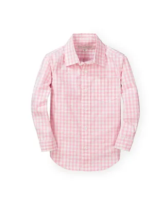 Hope & Henry Boys' Organic Poplin Button Down Shirt, Infant