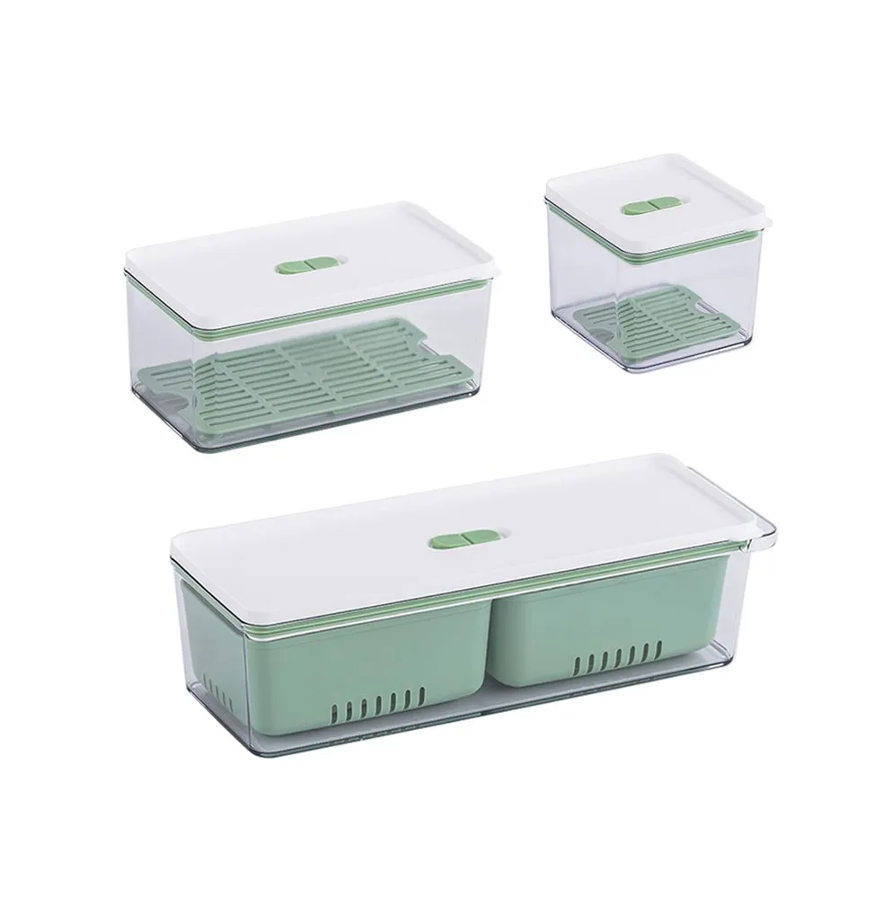 Stackable Produce Savers, Organizer Bins, Set of 3