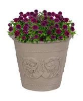 Sunnydaze Decor Arabella 19.5" Outdoor Double-Walled Polyresin Planter