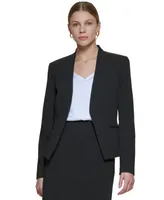 Calvin Klein Asymmetrical Open-Front Blazer, Regular and Petite Sizes