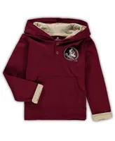 Toddler Boys Colosseum Garnet, Heathered Gray Florida State Seminoles Poppies Hoodie and Sweatpants Set