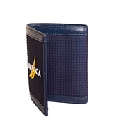 Nautica Men's Logo Rubber Leather Trifold Wallet