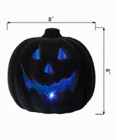 Flora Bunda Flocked Pumpkin Led