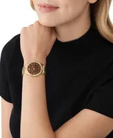 Michael Kors Women's Layton Gold-Tone Stainless Steel Bracelet Watch 38mm