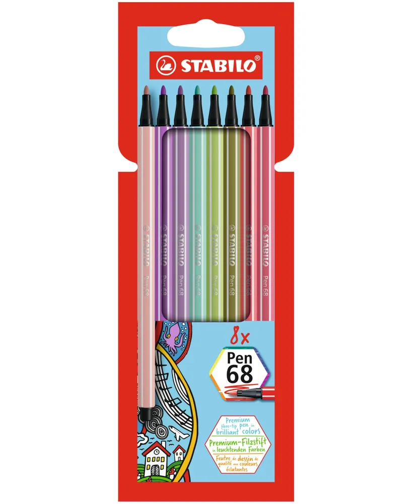  Stabilo Point 88 Pen 68 Marker Wallet Sets, Multicolor