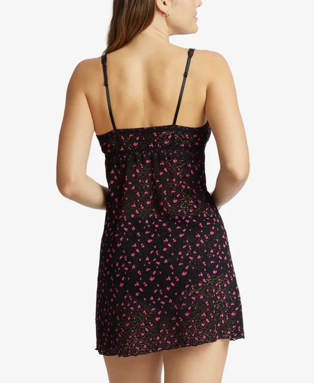 Hanky Panky Women's Cross Dyed Leopard Chemise