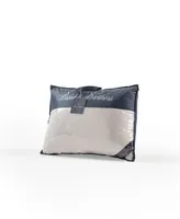 Brooks Brothers Feather Down Cotton Pillow, King - Silver