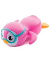 Munchkin Wind Up Swimming Penguin Baby and Toddler Bath Toy, Pink