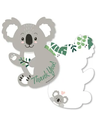 Koala Cutie Birthday Party & Baby Shower Thank You Cards with Envelopes 12 Ct