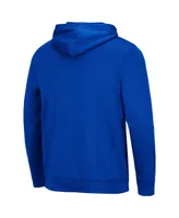 Men's Colosseum Blue Seton Hall Pirates Lantern Pullover Hoodie