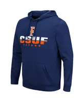 Men's Colosseum Navy Cal State Fullerton Titans Lantern Pullover Hoodie