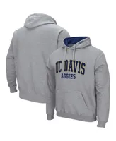 Colosseum Men's Uc Davis Aggies Arch and Logo Pullover Hoodie