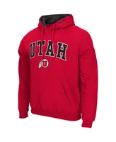 Colosseum Men's Utah Utes Arch and Logo Pullover Hoodie