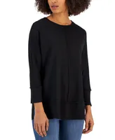 Jones New York Women's Serenity Knit 3/4 Sleeve Tunic Top