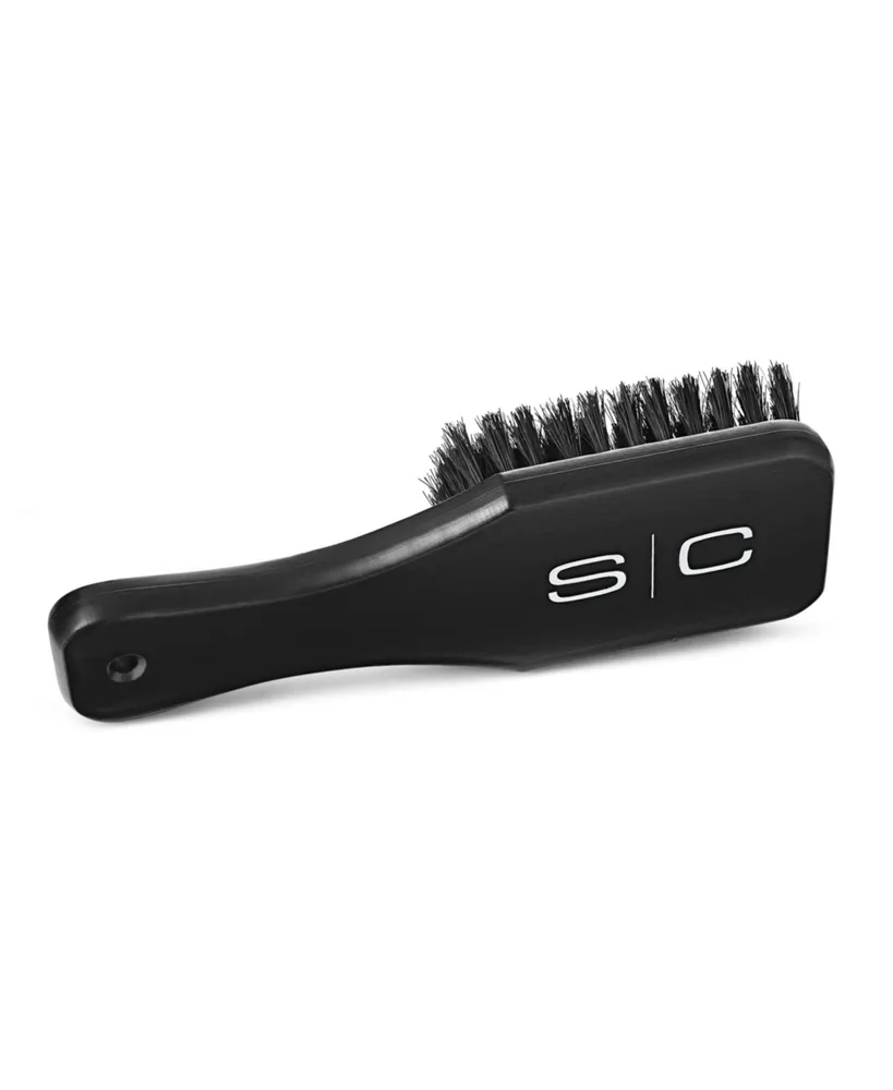 StyleCraft Professional Square Barber Paddle Brush 100% Natural Boar Bristles and Wood Handle