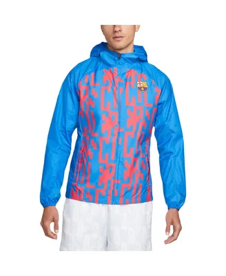 Men's Nike Blue Barcelona Awf Raglan Full-Zip Jacket