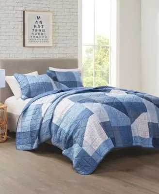 Closeout Intelligent Design Skyler Patchwork Quilt Sets