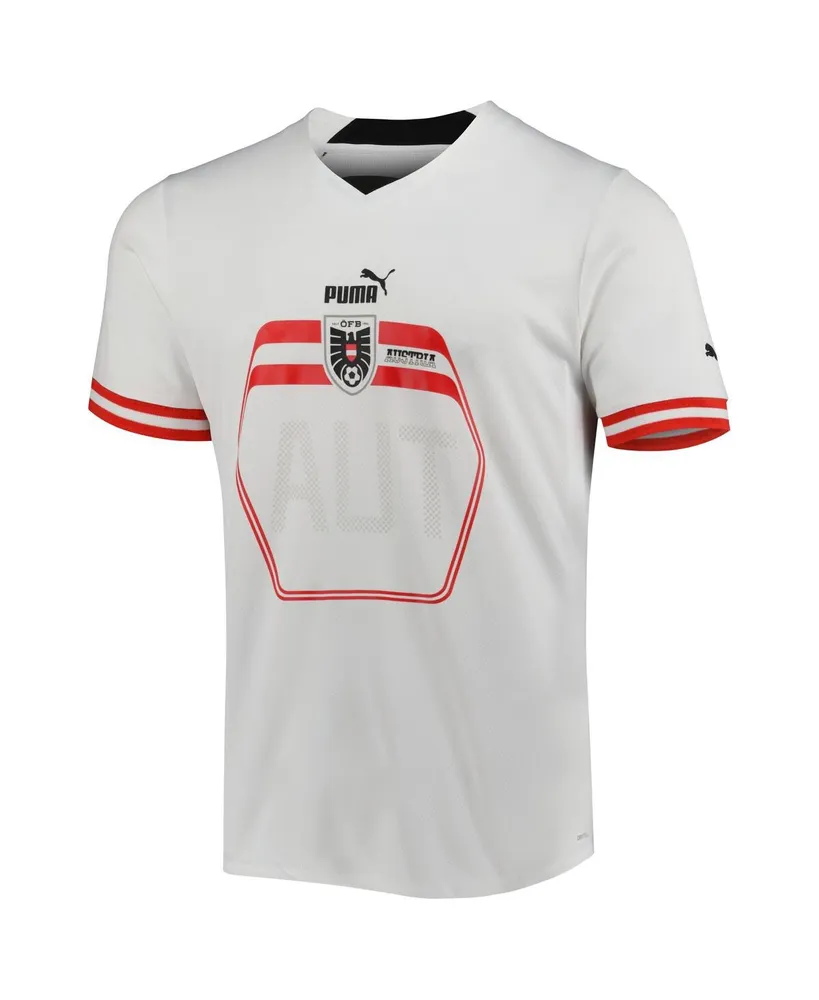 Men's Puma White Austria National Team 2022/23 Away Replica Jersey