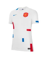 Women's Nike White Netherlands National Team 2022/23 Away Replica Blank Jersey