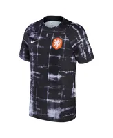 Men's Nike Black Netherlands National Team 2022/23 Pre-Match Top