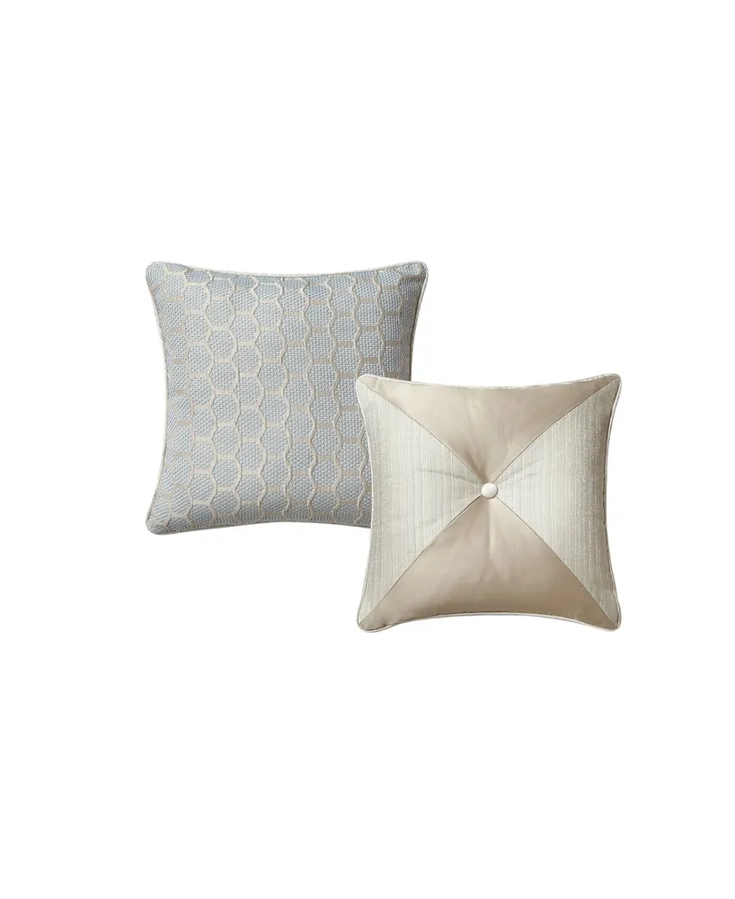 Closeout! Waterford Springdale Textured Reversible 2 Piece Decorative Pillow Set