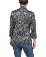 Ny Collection Petite 3/4 Sleeve Two-Fer Top