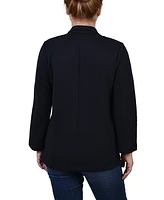 Ny Collection Petite 3/4 Sleeve Ponte Jacket