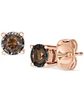 Le Vian Chocolatier Chocolate Diamond Stud Earrings (1/4 ct. t.w.) in 14k Rose Gold (Also Available in White Gold or Yellow Gold)