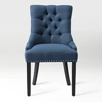 WestinTrends Upholstered Wingback Button Tufted Dining Chair