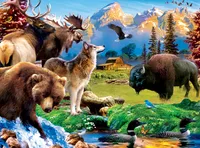Masterpieces Wildlife of Grand Teton National Park - 100 Piece Puzzle