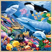 Masterpieces Wood Fun Facts - Undersea Friends 48 Piece Wood Puzzle