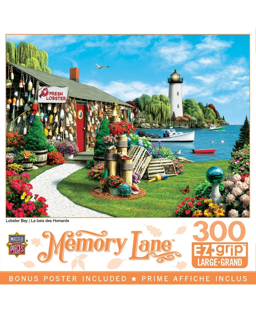 Masterpieces Memory Lane - Lobster Bay 300 Piece Ez Grip Jigsaw Puzzle