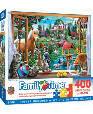 Masterpieces Family Time - Peeking Through 400 Piece Jigsaw Puzzle
