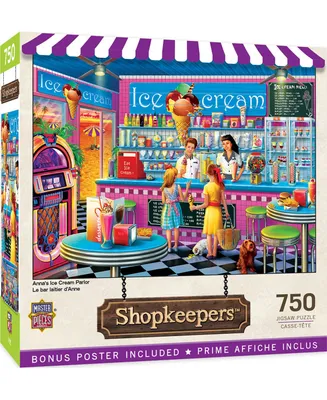 Masterpieces Shopkeepers - Anna's Ice Cream Parlor 750 Piece Puzzle