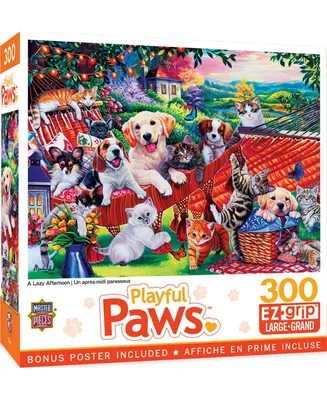 Masterpieces Playful Paws - A Lazy Afternoon 300 Piece Ez Grip Puzzle