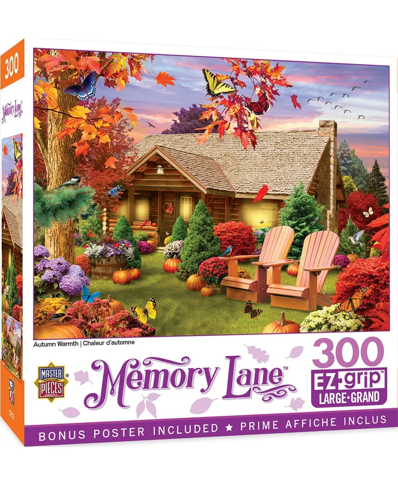 Masterpieces Memory Lane Autumn Warmth 300 Piece Ez Grip Jigsaw Puzzle