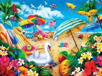 Masterpieces Paradise Beach - Weekend Escape 550 Piece Jigsaw Puzzle