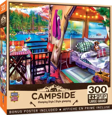 Masterpieces Campside - Glamping Style 300 Piece Ez Grip Jigsaw Puzzle
