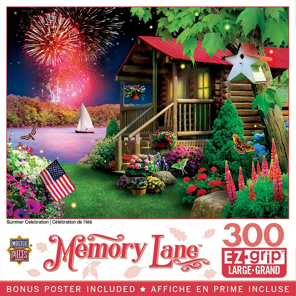 Masterpieces Memory Lane - Summer Celebration 300 Piece Ez Grip Puzzle