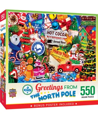 Masterpieces Greetings From The North Pole - 550 Piece Jigsaw Puzzle