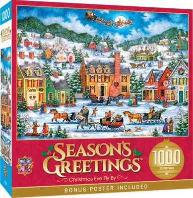 Masterpieces Season's Greetings - Christmas Eve Fly By 1000 Piece Puzzle